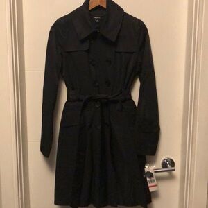 DKNY NWT belted double breasted waterproof coat